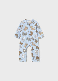 Mayoral Blue Bunny/Bear Zippy Sleepsuit