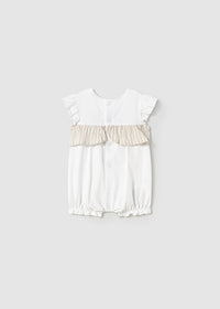 Mayoral White/Beige Girl Romper