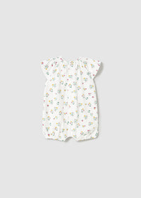 Mayoral Girls Jade Green/Floral Rompers