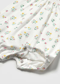 Mayoral Girls Jade Green/Floral Rompers