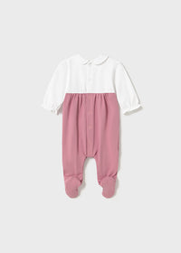 Mayoral Dark Pink Butterfly/Pink and White Sleepsuits