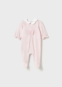 Mayoral Baby Pink Butterfly/Pink and White Sleepsuits