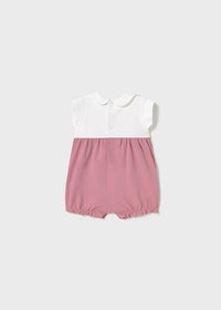 Mayoral Dark Pink Butterfly/Dark Pink Flowers Rompers