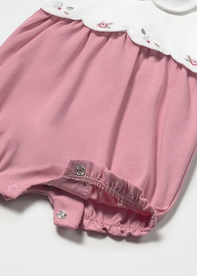 Mayoral Dark Pink Butterfly/Dark Pink Flowers Rompers