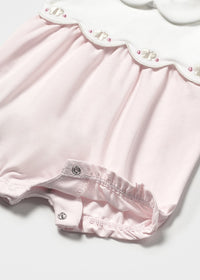 Mayoral Baby Pink Bow/Baby Pink Butterly Rompers