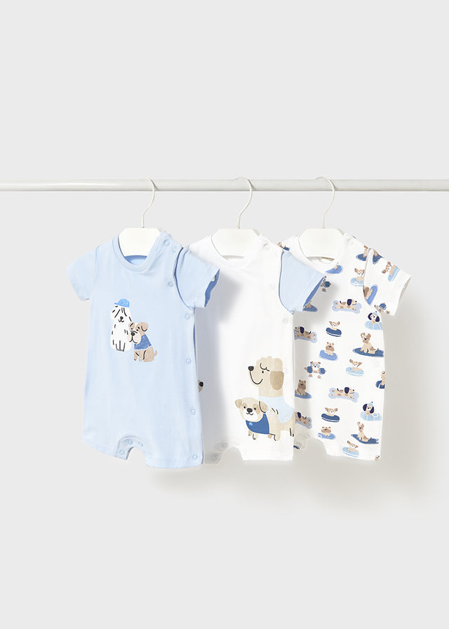 Mayoral Blue Dog Rompers
