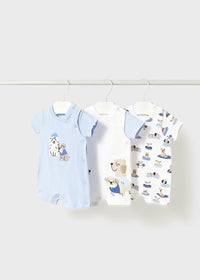 Mayoral Blue Dog Rompers