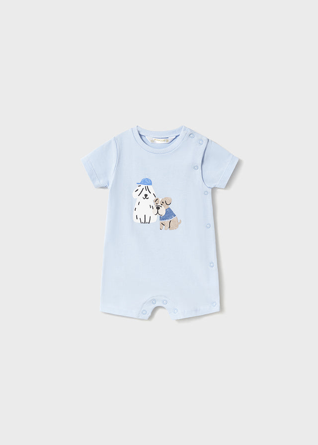 Mayoral Blue Dog Rompers