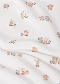 Mayoral Beige Bunny Print  Baby Blanket