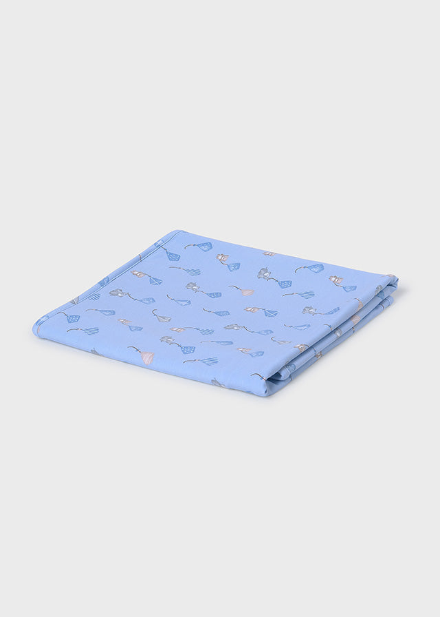 Mayoral Blue Elephant/Bear Baby Blanket