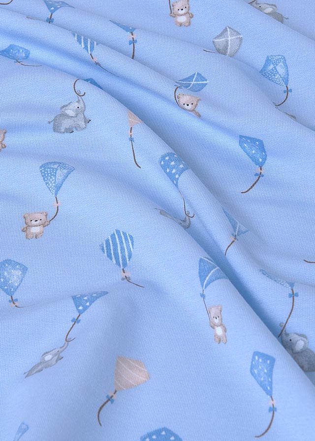 Mayoral Blue Elephant/Bear Baby Blanket