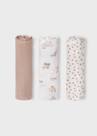 Mayoral Muslin Cloths Beige