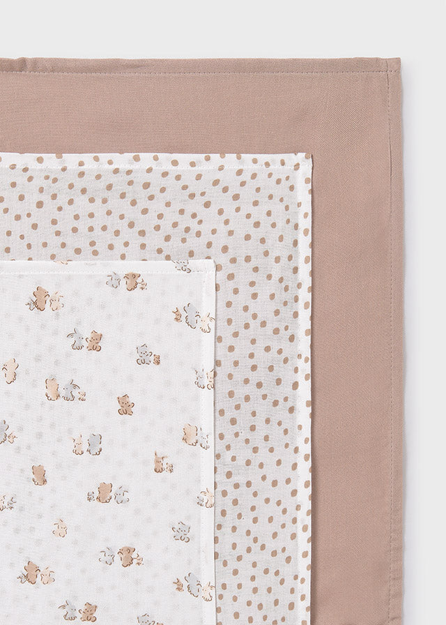 Mayoral Muslin Cloths Beige