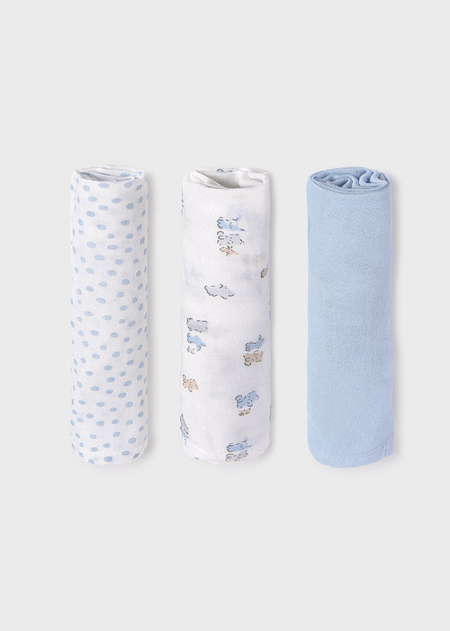 Mayoral Muslin Cloths Blue