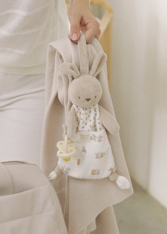 Mayoral Baby Bunny Comforter Beige