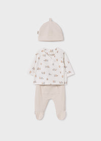 Mayoral Beige Bunny Set with Hat