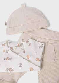 Mayoral Beige Bunny Set with Hat