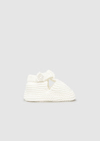 Cream Knit Booties