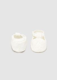 Cream Knit Booties