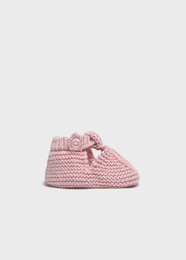 Pink Knit Booties