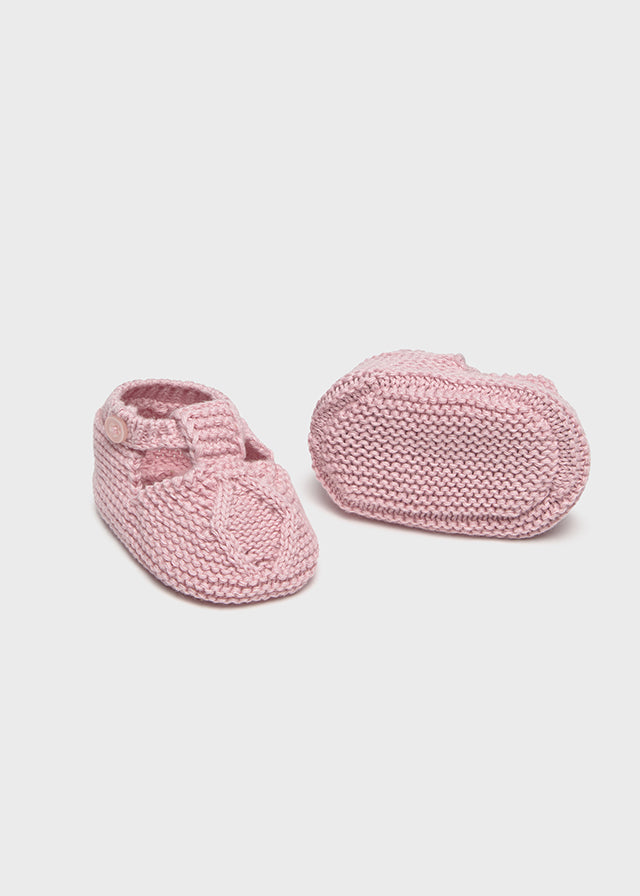 Pink Knit Booties
