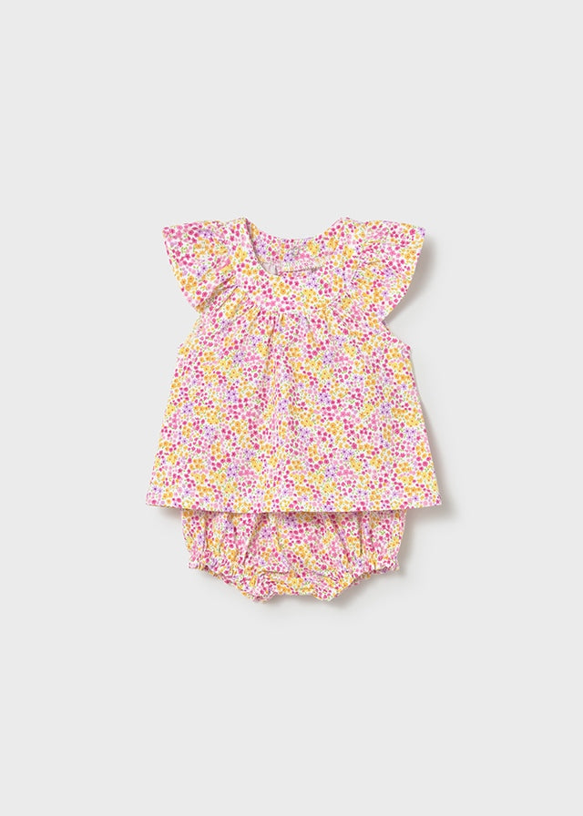 Mayoral Pink/Yellow Floral Outfit