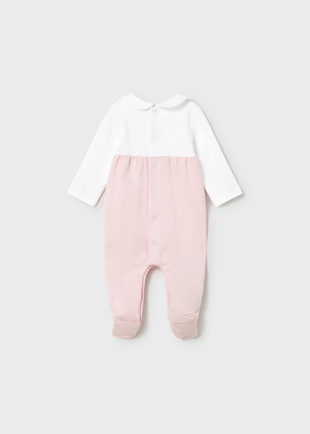 Mayoral  Dog Pink Cotton Sleepsuits