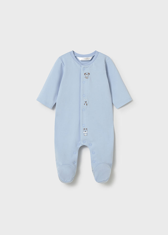 Mayoral Blue Dog Cotton Sleepsuits