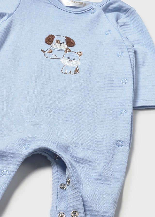 Mayoral Blue Dog Cotton Sleepsuits