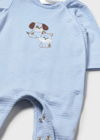 Mayoral Blue Dog Cotton Sleepsuits