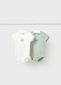 Mayoral Mint/Cream Bodysuit