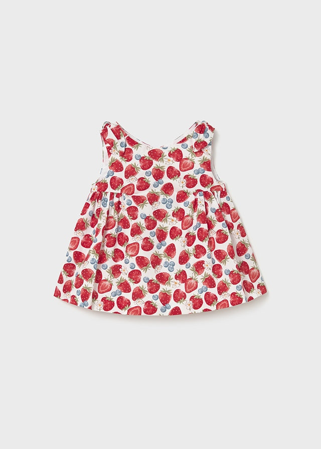 Mayoral White Strawberry Dress