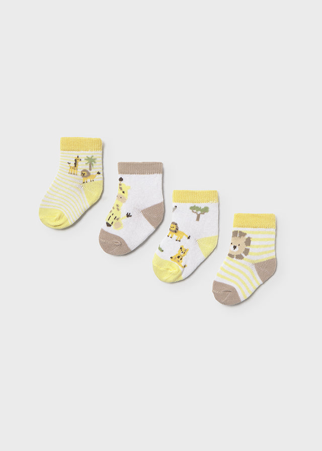 Mayoral Yellow Animal Socks