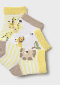 Mayoral Yellow Animal Socks