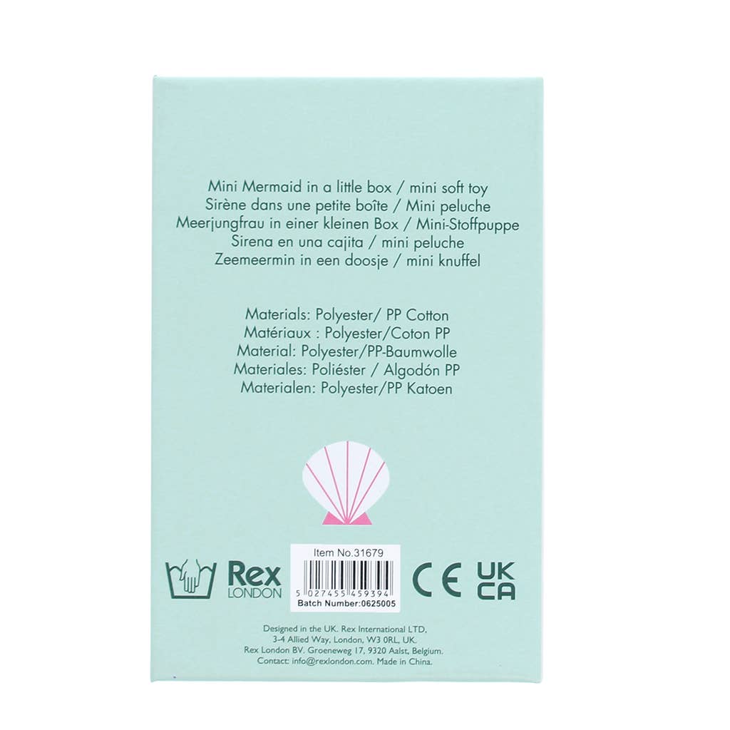 Mini soft toy in a little box - Mermaid