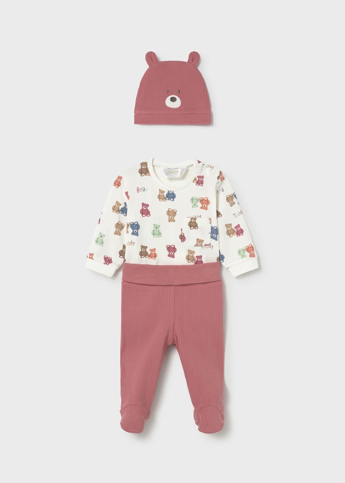 Mayoral Terracotta Bear Three Piece Set