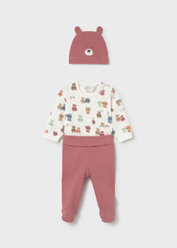 Mayoral Terracotta Bear Three Piece Set