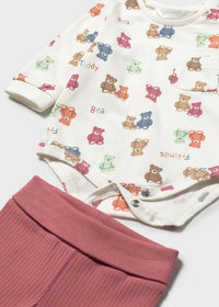 Mayoral Terracotta Bear Three Piece Set