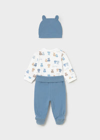Mayoral Blue  Bear Three Piece Set