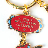 Peanuts World's Best Keyring Golfer