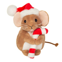 Christmas Mouse with Candy Cane 11 cm Plush Toy Stuffed Animal