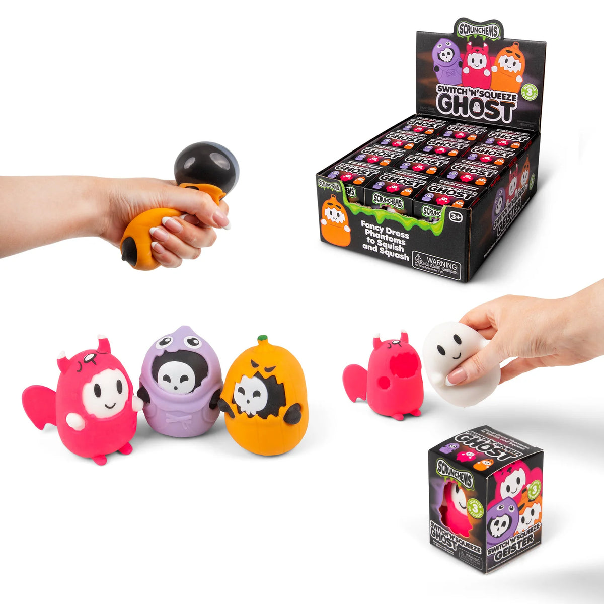 Scrunchems Switch n Squeeze Ghost