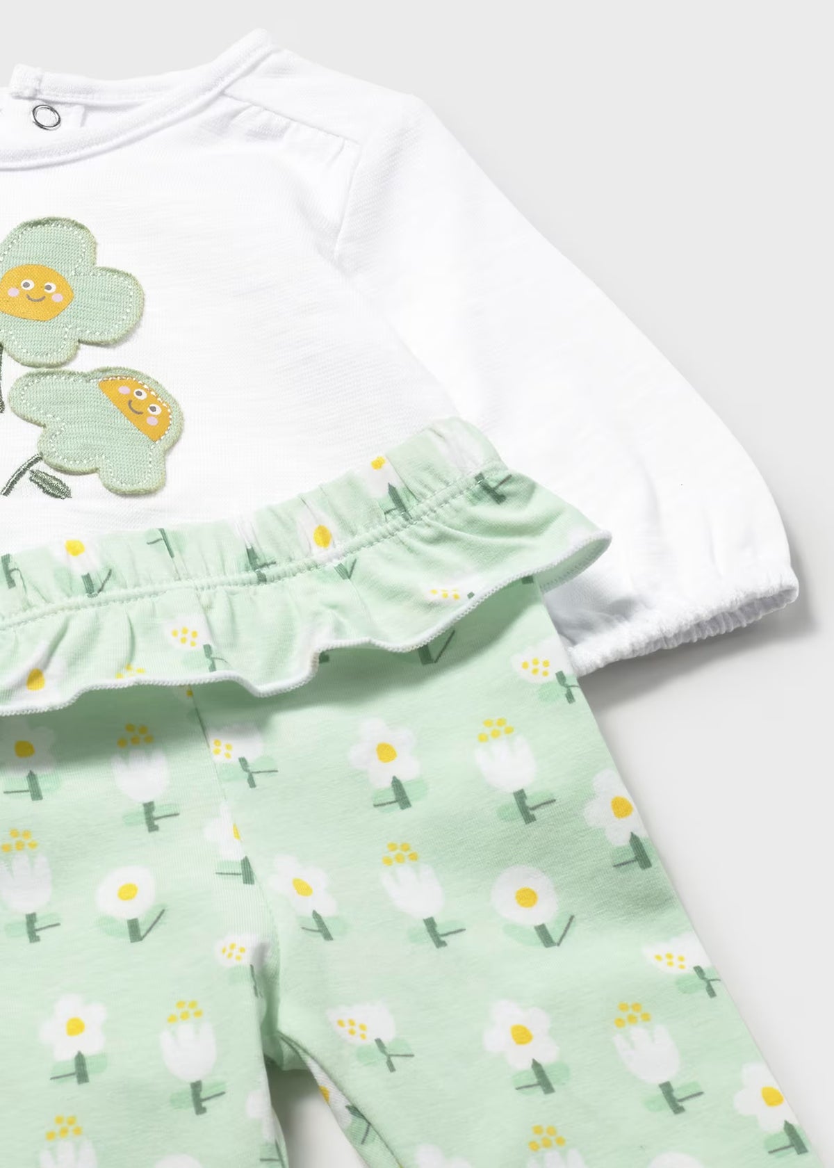 Mayoral Mint Floral Legging Sets