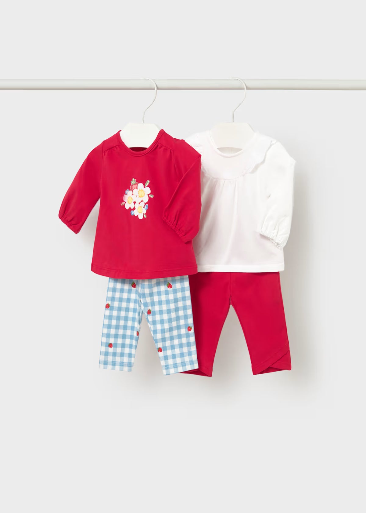 Mayoral Strawberry Red Legging Sets