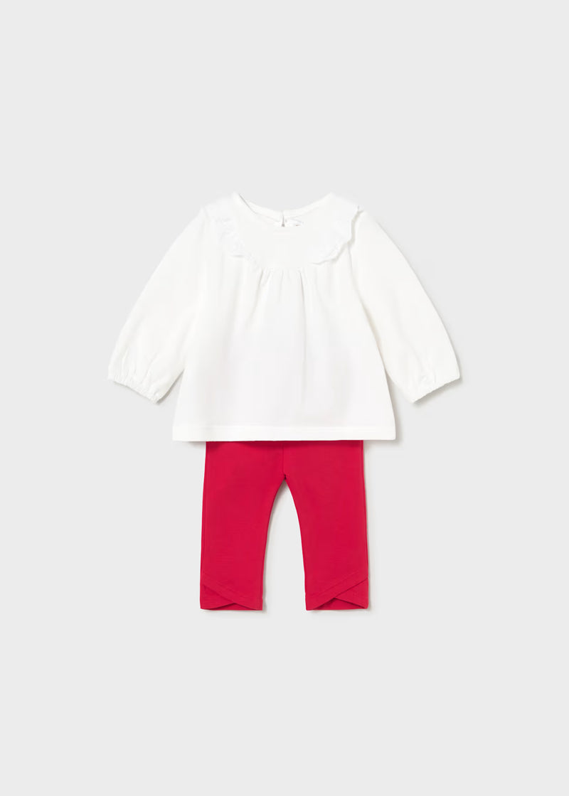 Mayoral Strawberry Red Legging Sets
