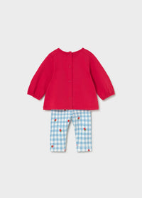 Mayoral Strawberry Red Legging Sets