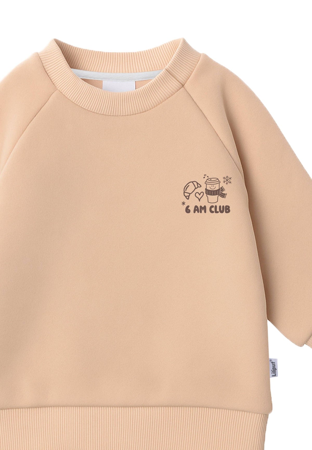 Cacao before the cold day sweatshirt beige