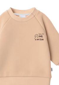 Cacao before the cold day sweatshirt beige
