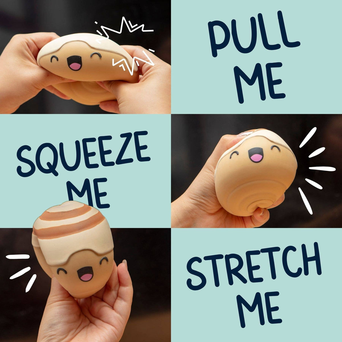 Nice Buns Squishy Stress Ball - Funny Stress Toy Gift