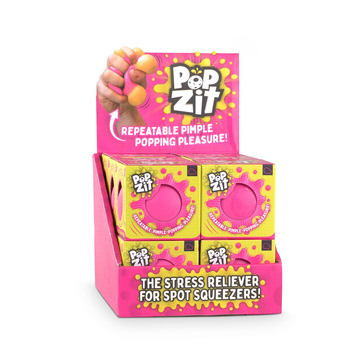 Pop Zit | Silicone Novelty Squishy Toy | Stress Relief Gift